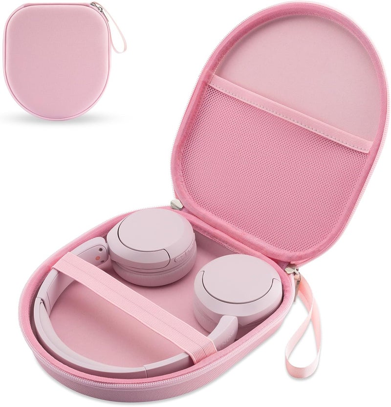TYSORETY Case Compatible with Tune 520BT 510BT 720BT 770NC 670NC, Sony WH-CH720N WH-CH520 Noise Canceling Wireless Headphones, Portable Travel Headphone Case (Pink) - Image 1